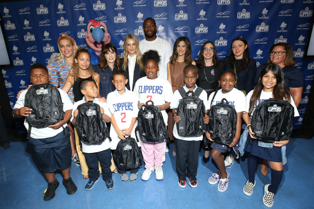Baby2Baby And Ambassadors Celebrate Donation Of One Million Backpacks From Baby2Baby, Kawhi Leonard And The LA Clippers To Students In Los Angeles