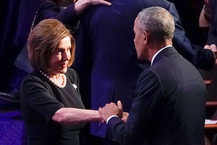 Barack Obama and Nancy Pelosi