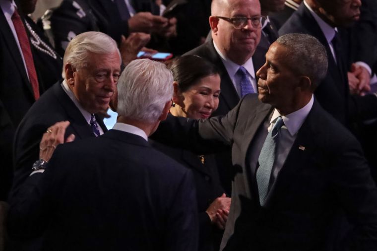 Bill Clinton and President Barack Obama