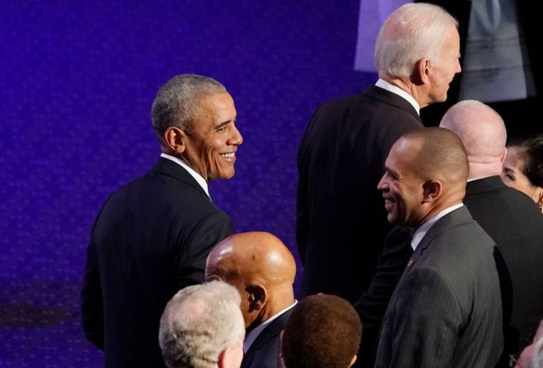 President Barack Obama and Rep. Hakeem Jeffries