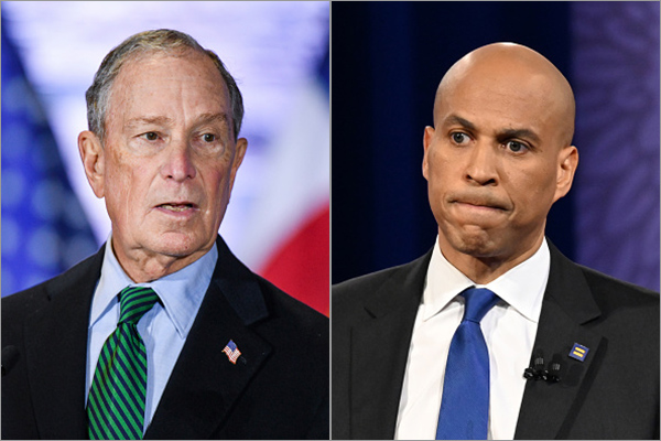 Michael Bloomberg and Cory Booker