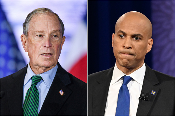 Michael Bloomberg and Cory Booker