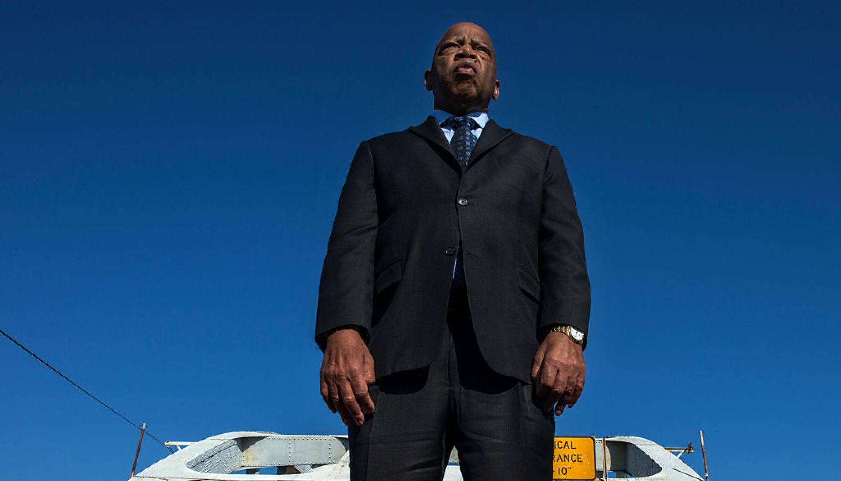 SELMA, AL - FEBRUARY 14: Congressman John Lewis on the Edmund P