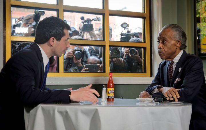 Rev. Al Sharpton Meets With Mayor Pete Buttigieg At Harlem Restaurant