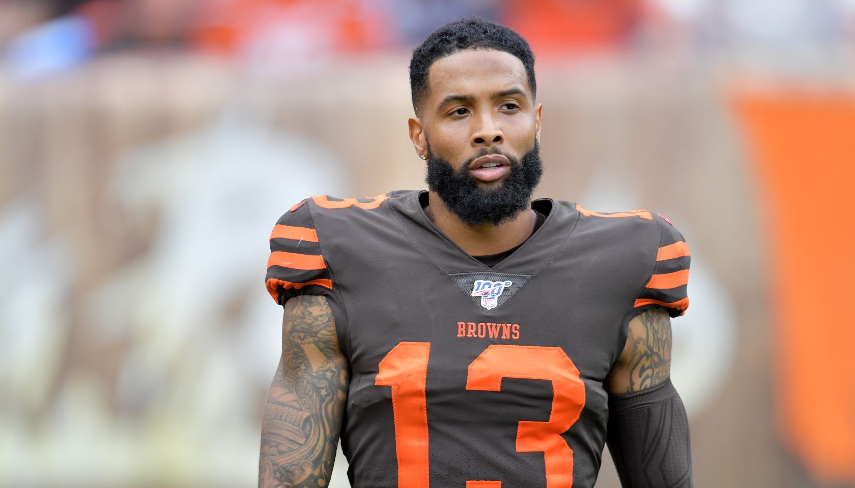 Odell Beckham Jr In Browns Uniform