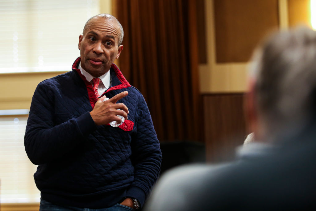 U.S. Presidential Candidate Deval Patrick Campaigns In NH