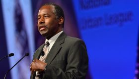 Dr. Ben Carson speaks during the Presidential Candidates Plenary