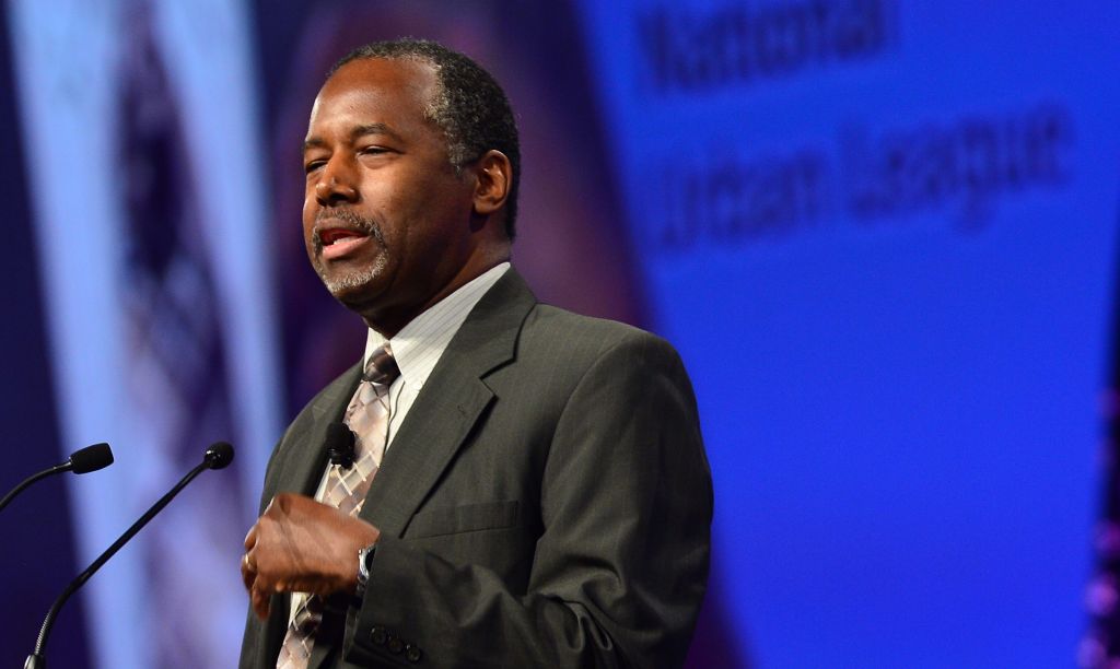 Dr. Ben Carson speaks during the Presidential Candidates Plenary