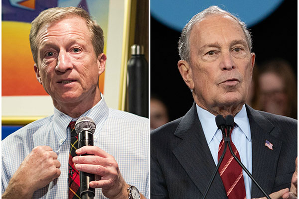 Tom Steyer and Michael Bloomberg