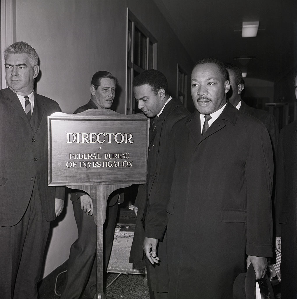 Martin Luther King Arrives at FBI Office