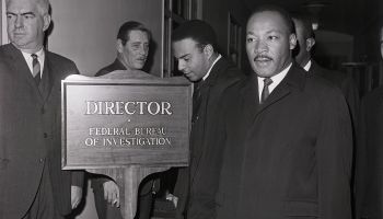 Martin Luther King Arrives at FBI Office
