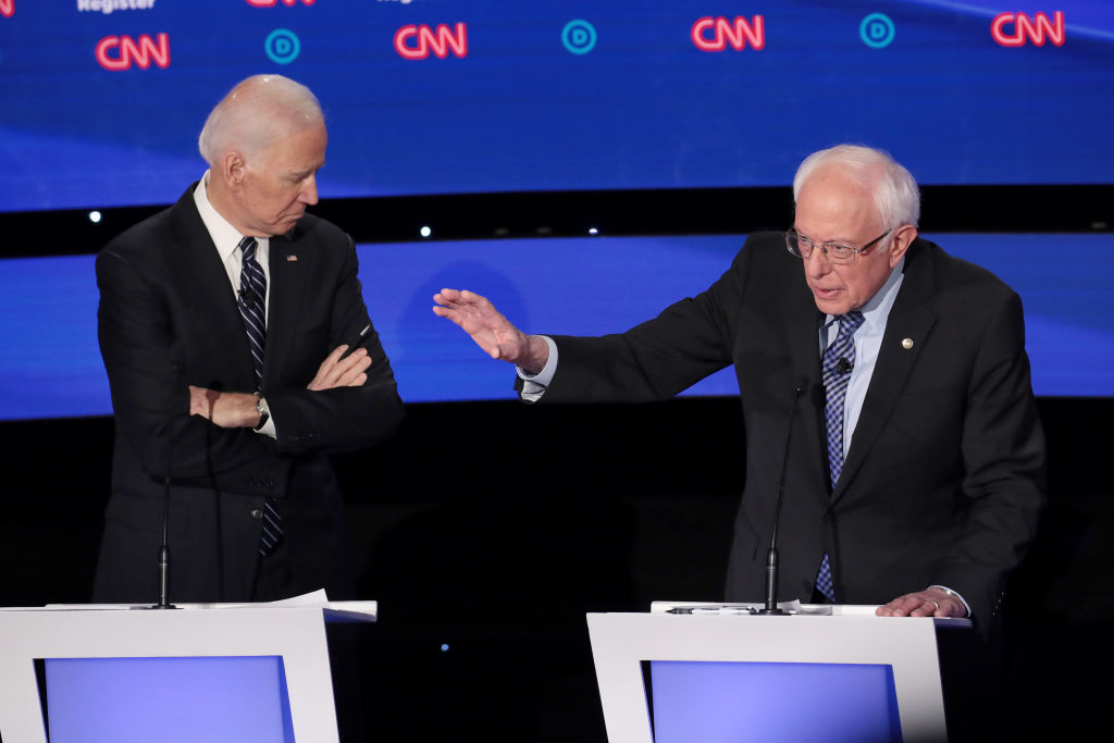 Democratic Presidential Candidates Participate In Presidential Primary Debate In Des Moines, Iowa