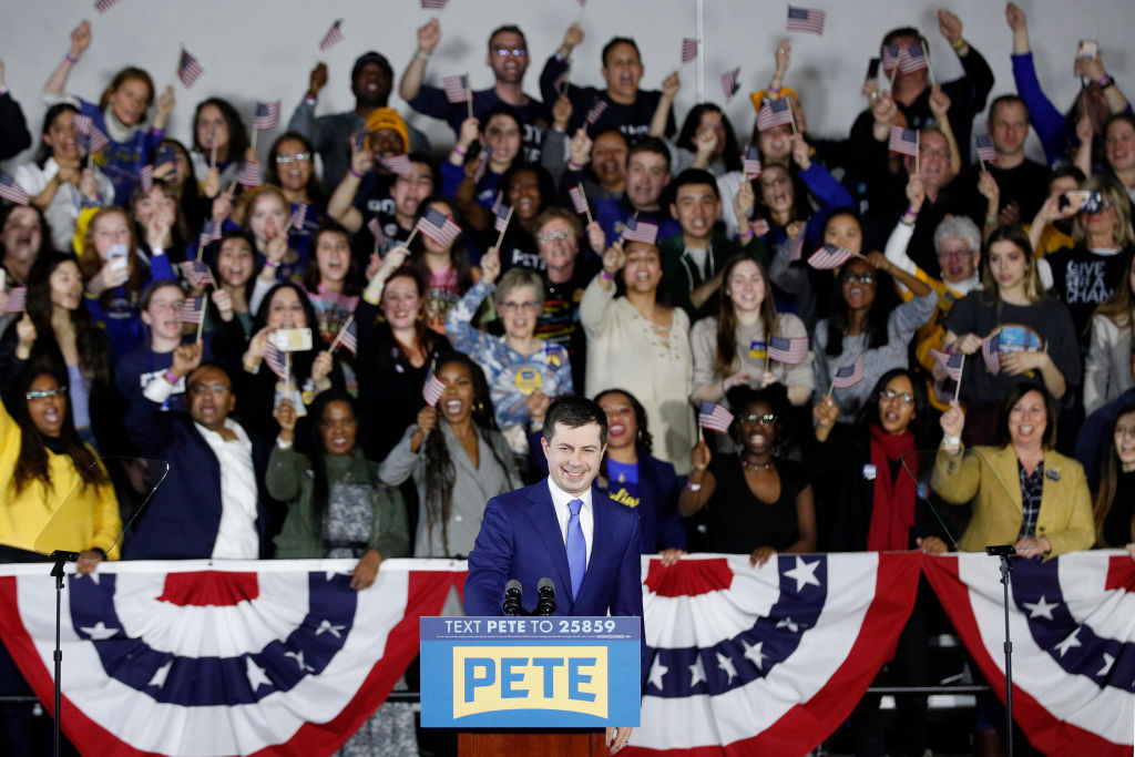 Pete Buttigieg Holds Watch Party Event On Night Of Iowa Caucus