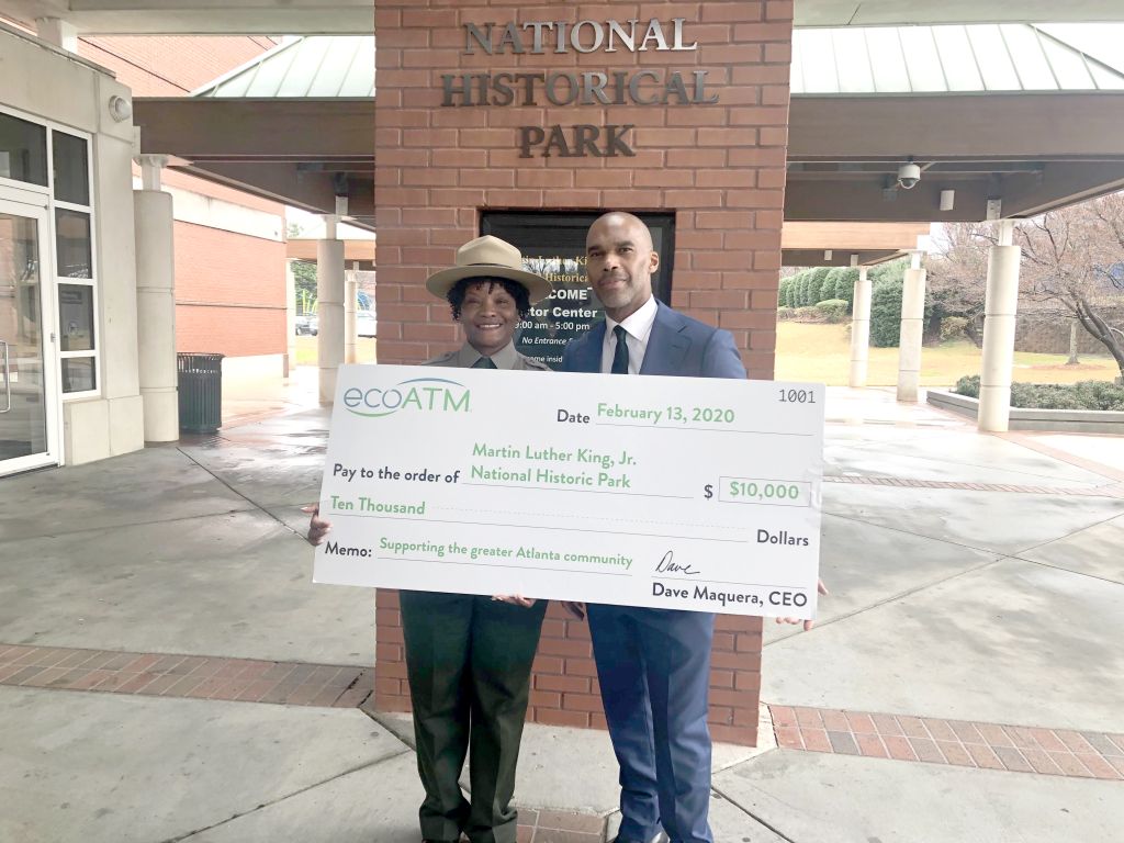 ecoATM Celebrates Black History Month with $10,000 Donation to Martin Luther King, Jr. National Historic Park