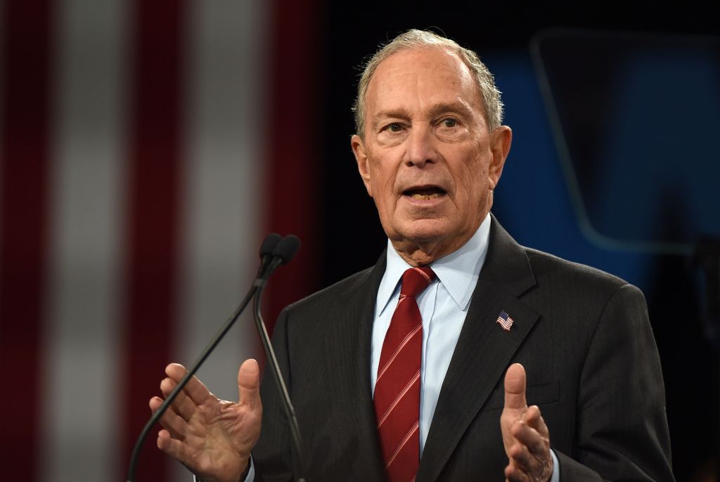 Mike Bloomberg in attendance for Women f...