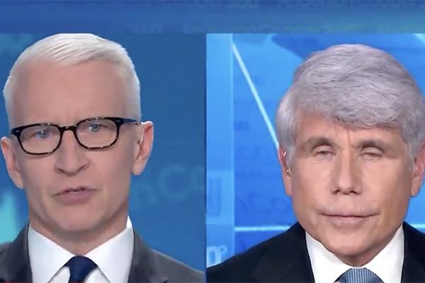 Rod Blagojevich and Anderson Cooper on CNN