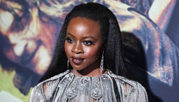 Actress Danai Gurira wearing Christopher Kane arrives at the Los Angeles Special Screening Of AMC&apos;s &apos;The Walking Dead&apos; Season 10 held at the TCL Chinese Theatre IMAX on September 23, 2019 in Hollywood, Los Angeles, California, United States.