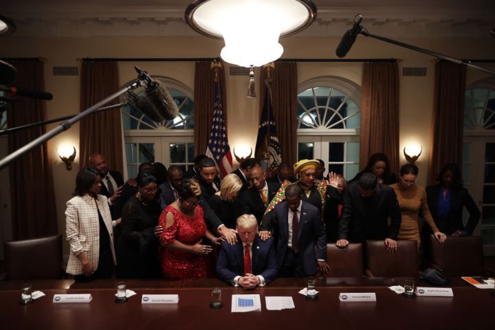 President Trump Meets With African American Leaders In The Cabinet Room