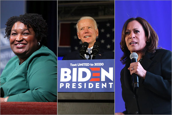 Biden VP rumors: stacey abrams, kamala harris