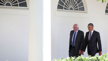 President Obama Meets With Bernie Sanders At The White House