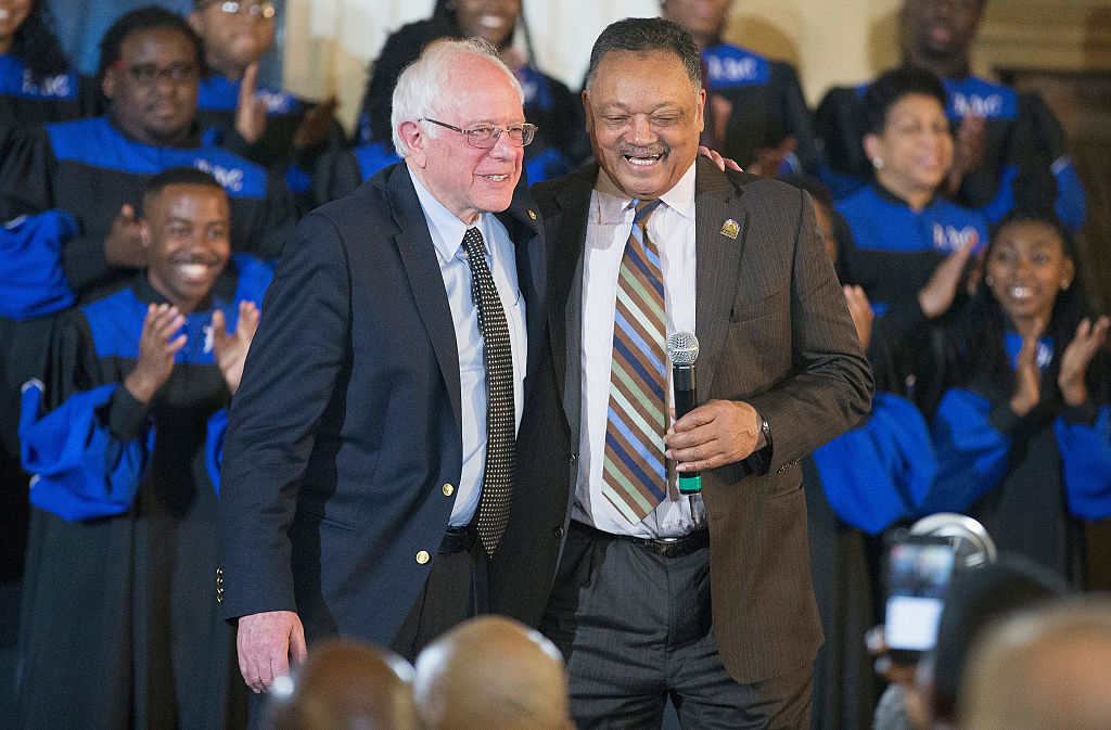 Democratic Presidential Candidate Bernie Sanders Attends Rainbow PUSH Coalition Weekly Forum