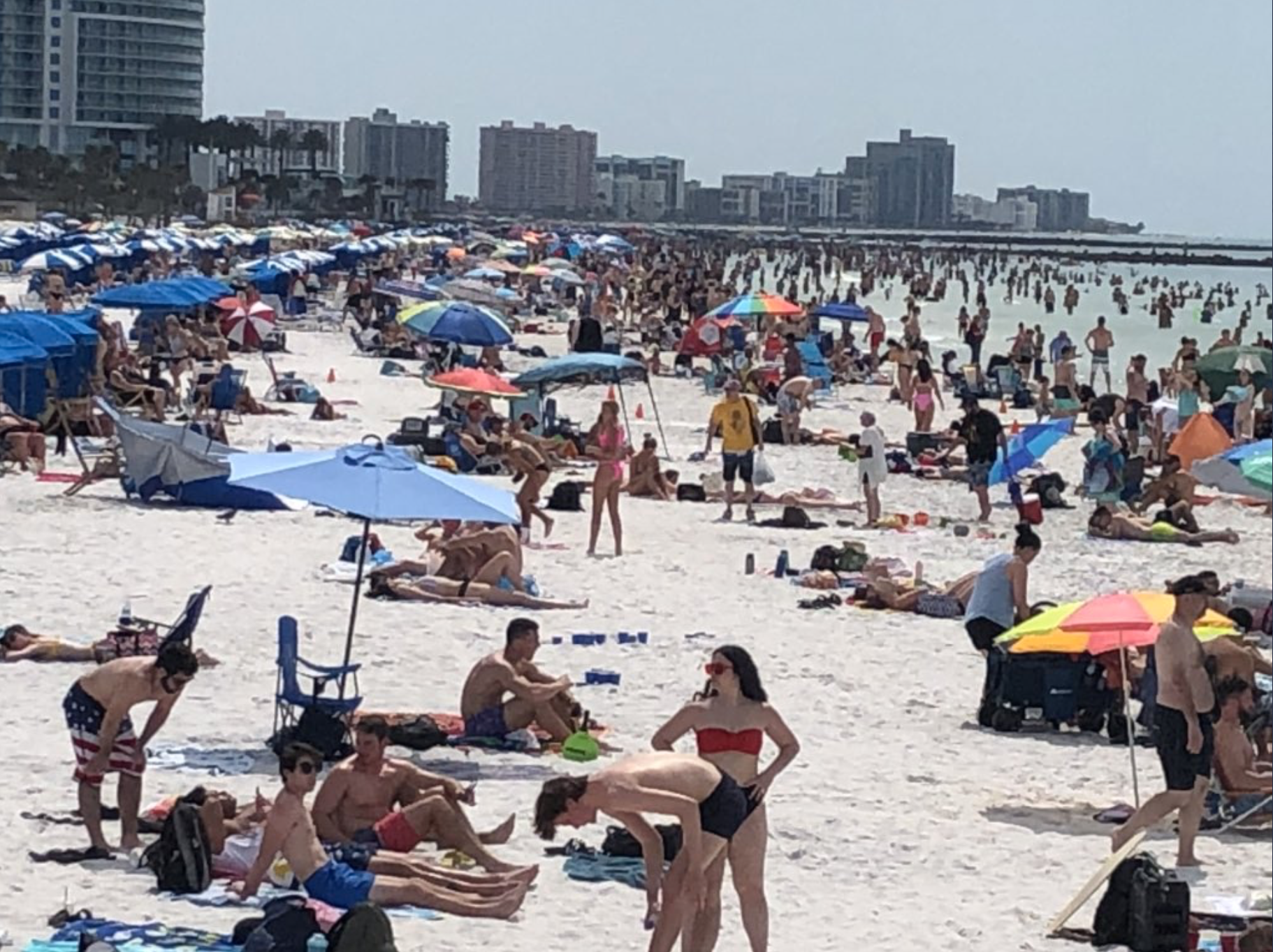 Clearwater Beach, Florida amid coronavirus fears