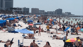 Clearwater Beach, Florida amid coronavirus fears