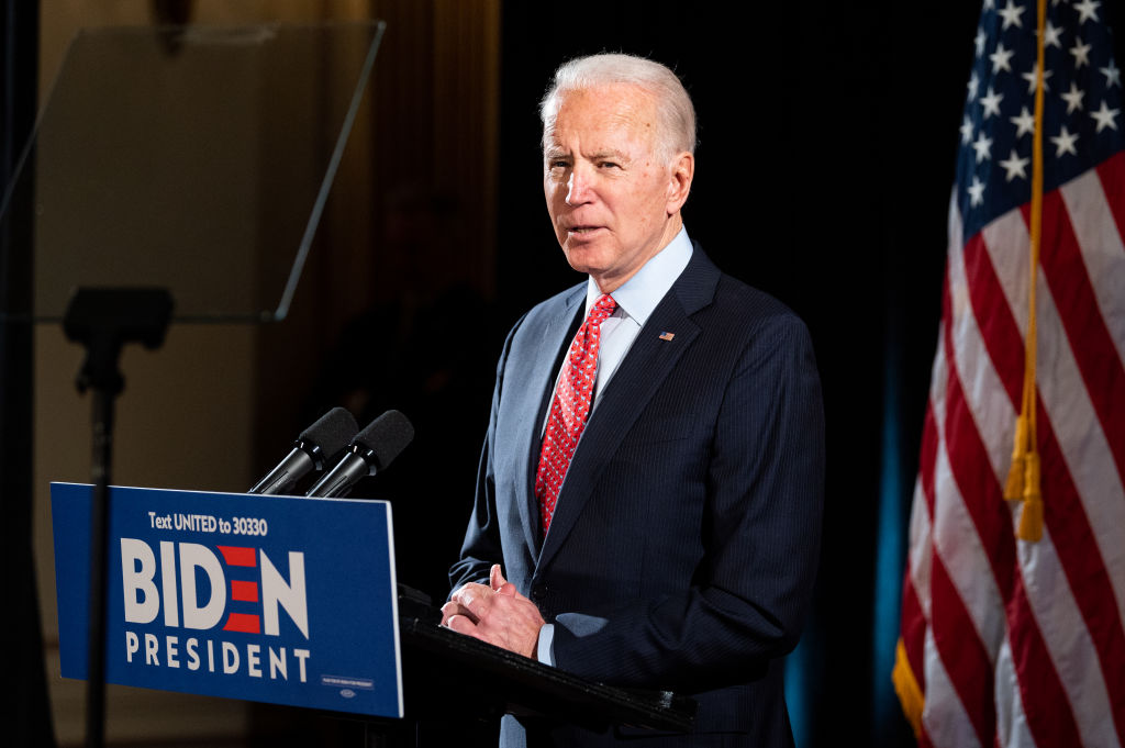 Joe Biden Talks About the Coronavirus in Washington, US