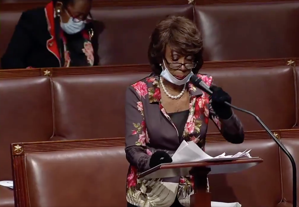 Maxine Waters on the House floor