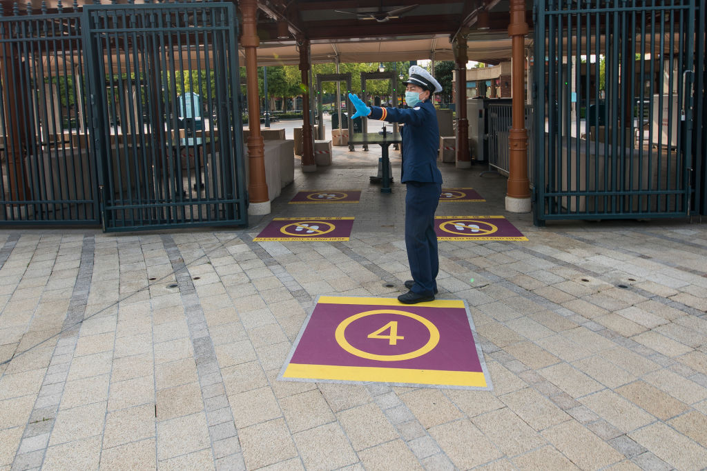 Disneyland Imposes Social Distancing Measures In Shanghai Amid The Coronavirus Pandemic