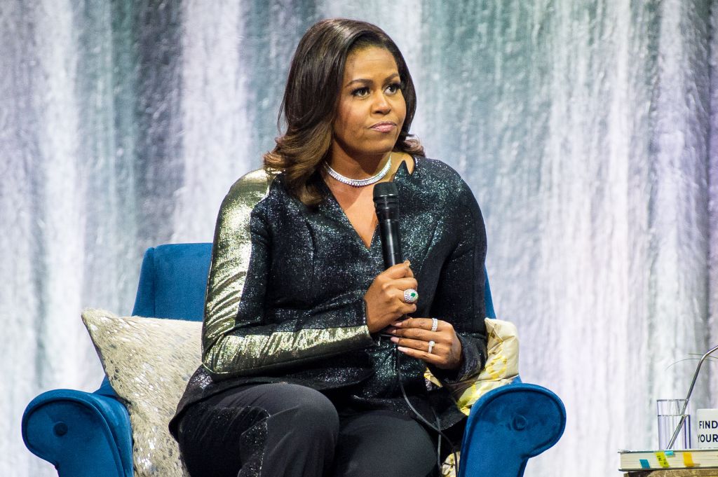 Michelle Obama attends &apos;Becoming&apos; launch