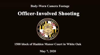 Montgomery County Maryland Police Department shooting video