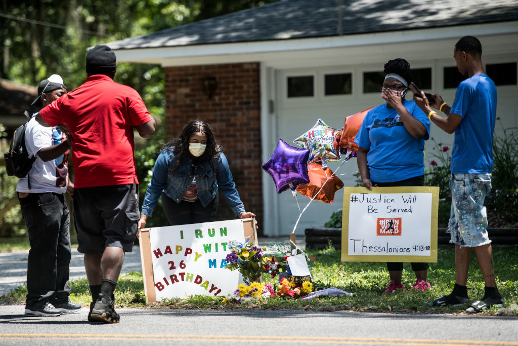 Georgia NAACP Holds Protest For Shooting Death Of Jogger Ahmaud Arbery