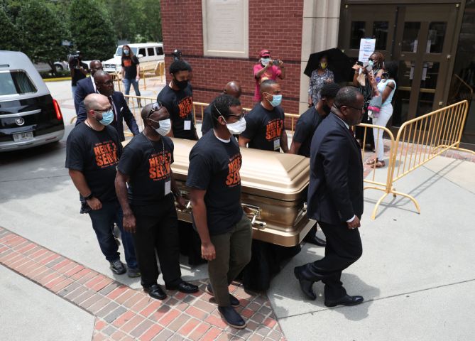 Public Viewing Held For Rayshard Brooks In Atlanta