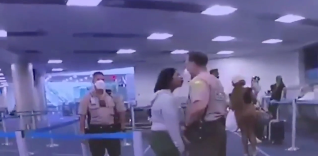 Miami airport cop hits Black woman video