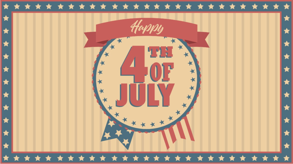 Fourth of July graphic