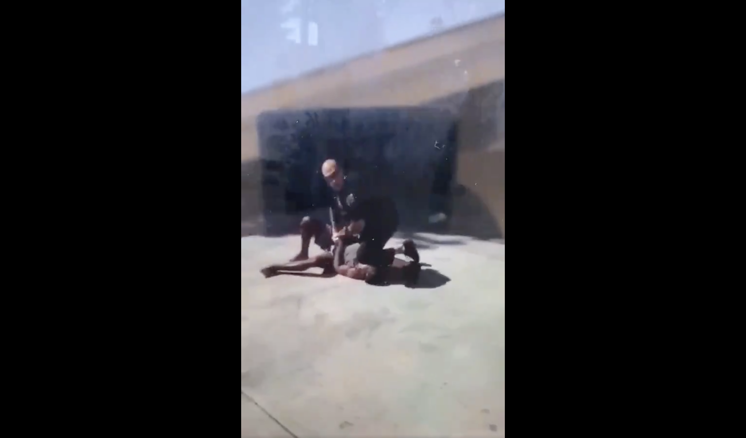 Schenectady police kneeling arrest video