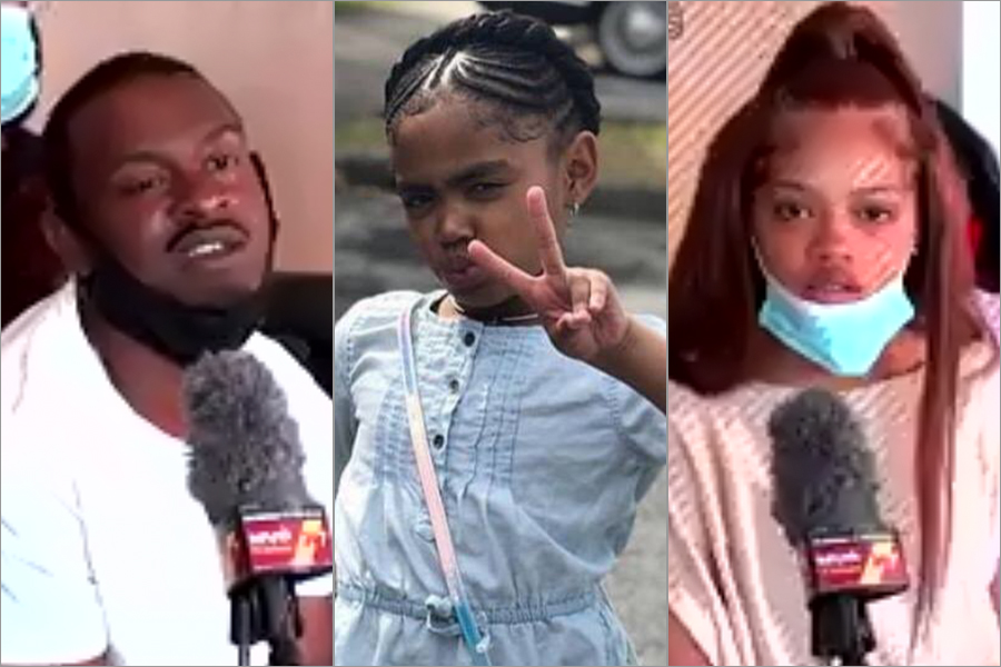 Secoriea Turner and her parents, Secoriya Williamson and Charmaine Turner