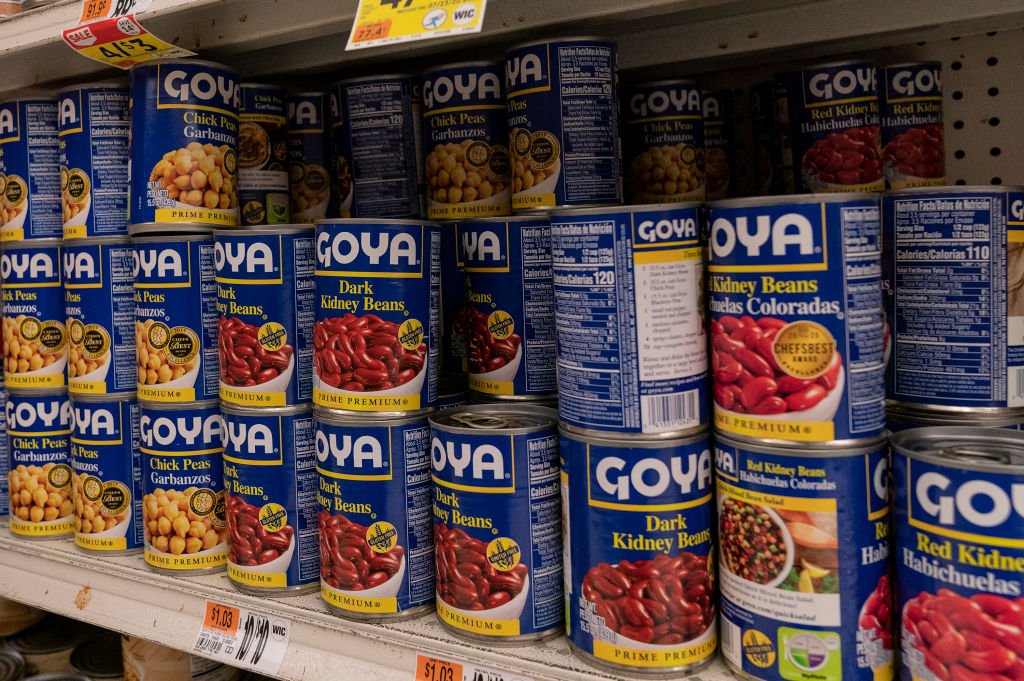 Products by Goya Foods Company seen on shelves of Stop&Shop...