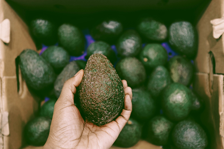 Woman Holds Avocado