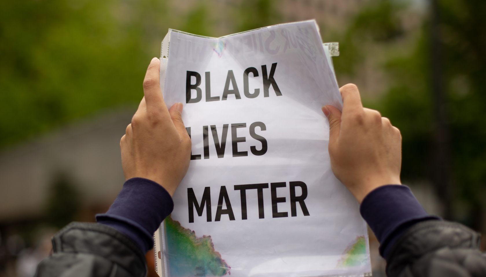 Black Livers Matter Protest Sign