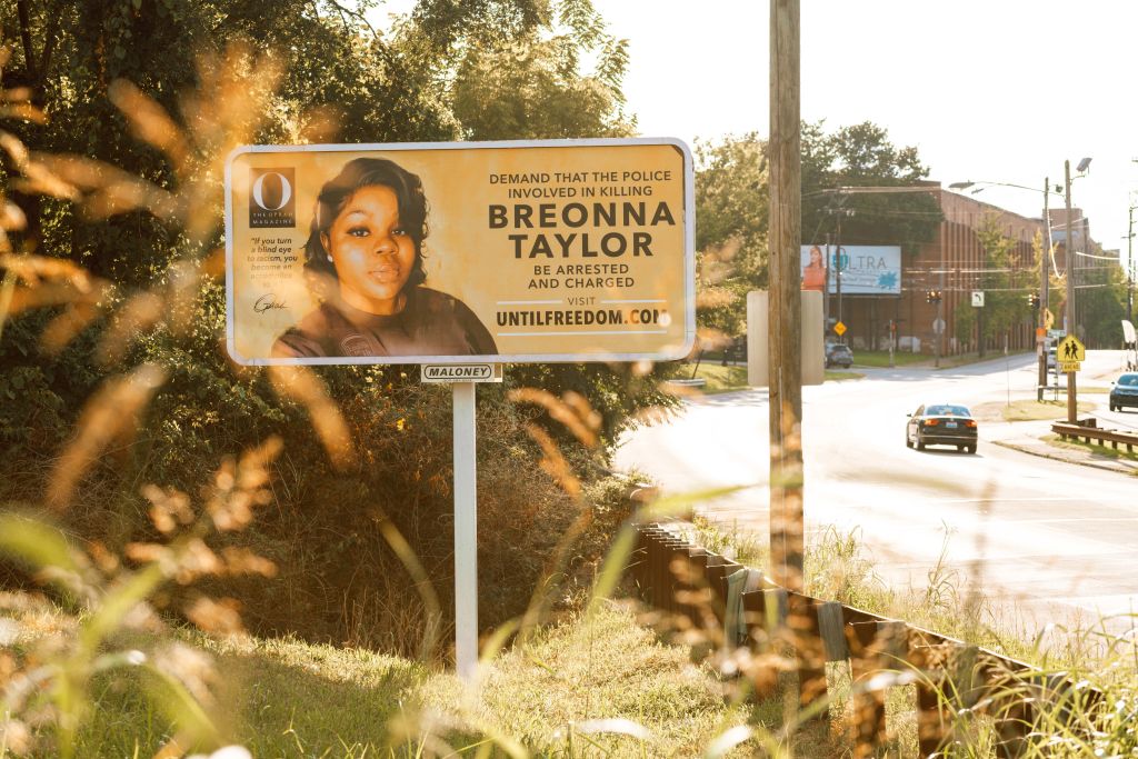 Billboards Placed Across Louisville Call For The Arrest Of Police Officers Involved In Killing Of Breonna Taylor