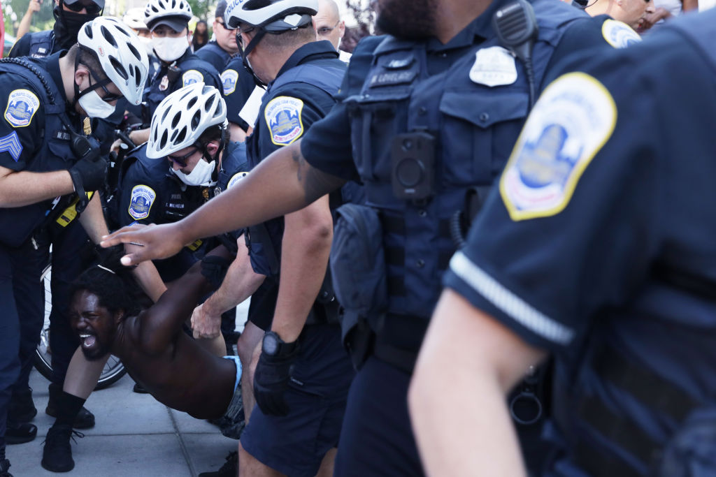 Anti-Trump Protesters Rally In Washington, DC On Fourth Of July