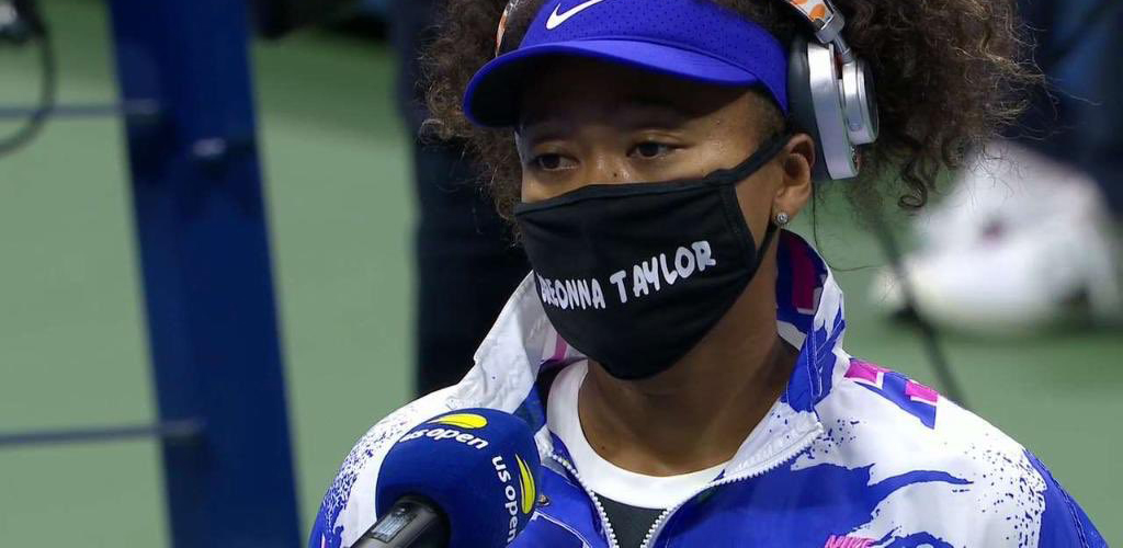 Naomi Osaka wearing Breonna Taylor mask at US Open 2020