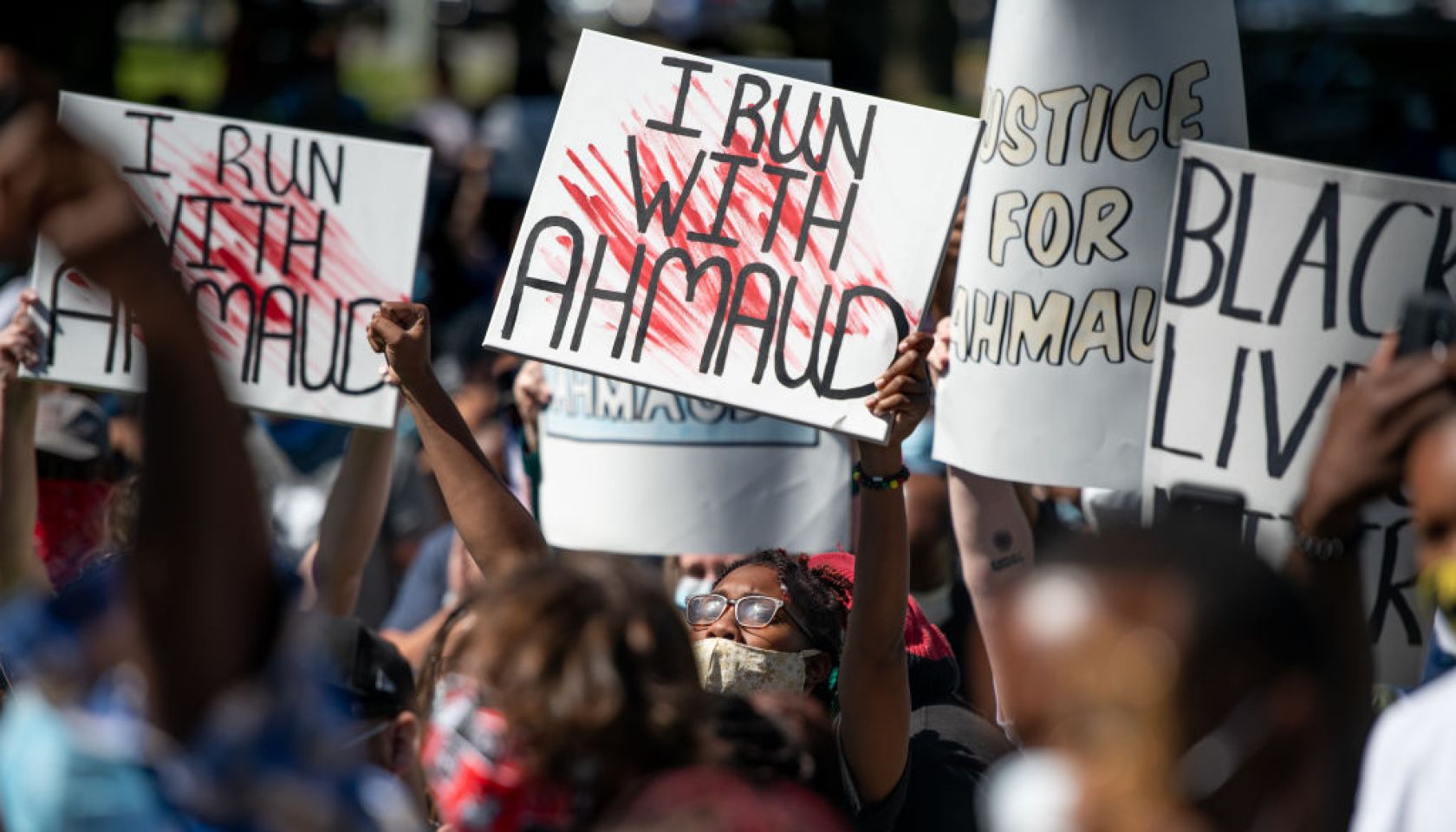 Georgia NAACP Holds Protest For Shooting Death Of Jogger Ahmaud Arbery