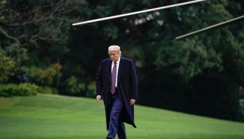 President Trump Returns To The White House From NJ