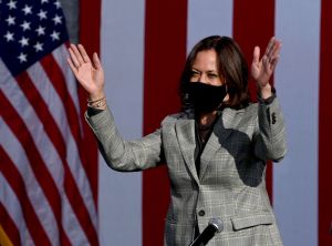 Democratic Vice Presidential Nominee Kamala Harris Campaigns In Nevada