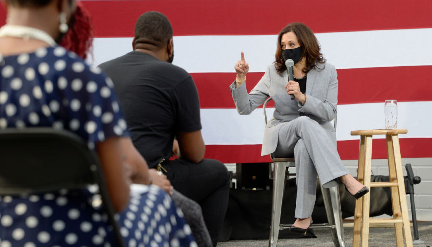 Democratic Vice Presidential Nominee Kamala Harris Campaigns In Raleigh