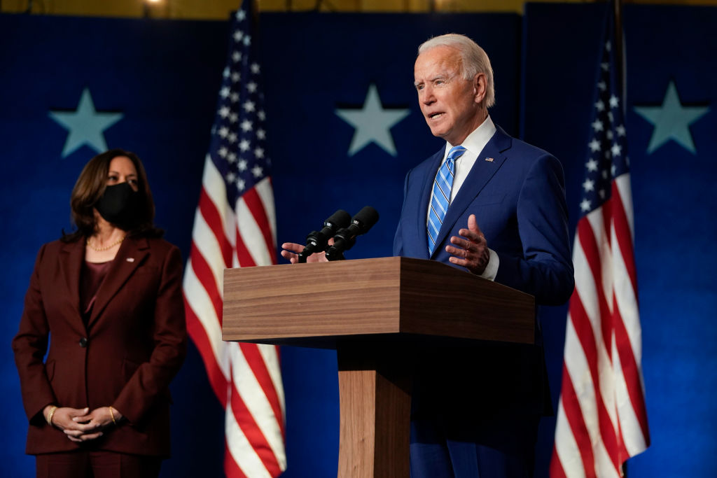 Democratic Presidential Nominee Joe Biden Speaks To The Press Day After Election Day, As Results Still Await