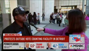 MSNBC Detroit black voter interview